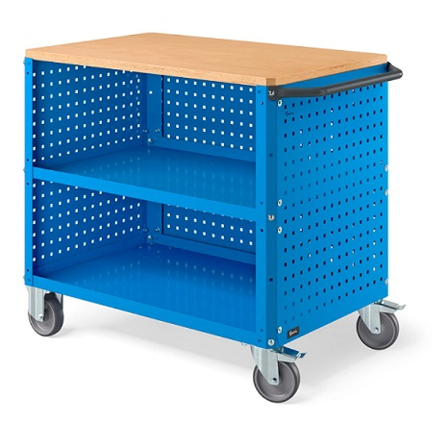 Vendita online Carrello Clever 1016 Large mm.1024x615x870H - Blu RAL5012